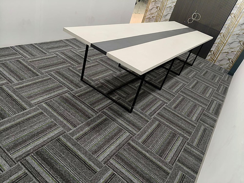 Carpet tiles laid in an office in Surat by Royal Decor